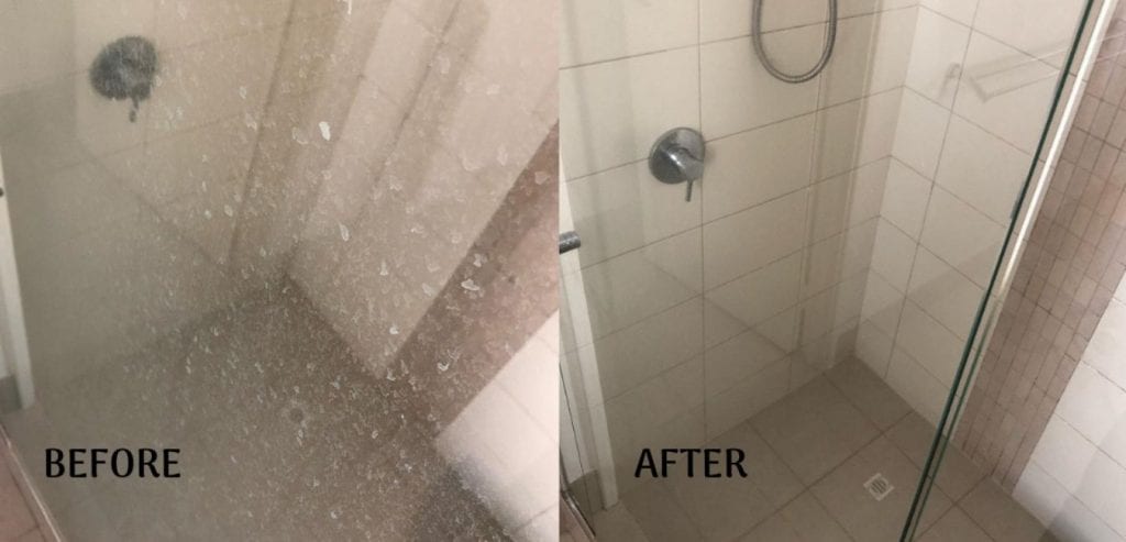 Cleaning Your Shower & Toilet Without the Nasties - Shower Before and After Images | The Inspired Little Pot